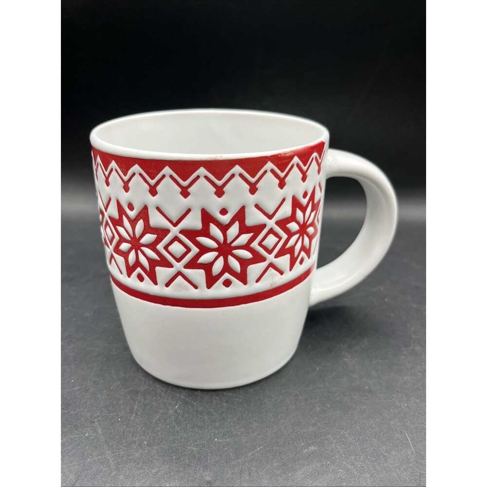 Holiday MSRF Inc. Coffee Cup/Mug Christmas Snowflake Holiday Mug 12 oz -
